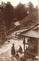 1001436■戦前 絵葉書■埼玉　子ノ山天龍寺全景