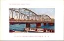 1001462■戦前 絵葉書■東京 雨国橋　隅田川（屋台船）