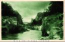 1001633■戦前 絵葉書■天竜河の上流 信州　天竜峡（橋)