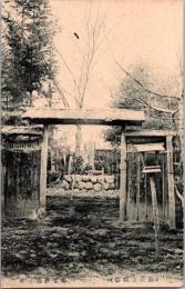 1001634■戦前 絵葉書■長野古銭場 鳥居勝野商