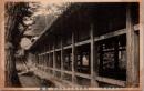 1001749■戦前 絵葉書■岡山県　国幣中社吉備津神社 　長廊下