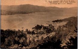 1001816■戦前 絵葉書■広島県 厳島町の全景