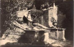 1001832■戦前 絵葉書■外国　海外 Tovoli Scalinata nella Villa D' Este