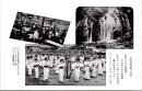 1001914■戦前 絵葉書■京都 宮津松阪踊りの唄 丹後宮津松阪踊り 盆おどり  宮津金引の瀧  縮緬製織工場
