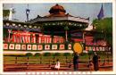 1001995■戦前 絵葉書■明治神宮鎮座祭東京市奉祝会式場（日本国旗 旭日旗)