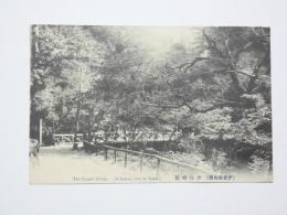 1002002■戦前 絵葉書■伊香保名勝 伊保崎橋