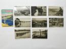 2000013●戦前　絵葉書●水郷 三方五湖 8枚 写真版 袋つき 若峡湾国定公園　袋破れあり