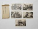 2000014●戦前　絵葉書●吉野神宮絵葉書 5枚 袋つき 袋破れあり