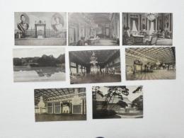 2000050●戦前　絵葉書●九重の宮居 天皇 8枚