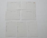 2000062●戦前　絵葉書●第十回文部省美術展覧会出品　 松岡映丘氏 織田観潮氏 島崎柳塢氏 窓本一洋氏 山田敬中氏 寺崎廣業氏 結城素明氏 7枚