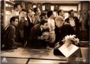 10037■映画　スチール写真 ■警察庁物語　堀雄二 （長田刑事）; 南原伸二 （宮川刑事）; 松本克平 （捜査第一課長）; 神田隆 （捜査主任）; 山本麟一 （金子刑事）; 花澤徳衛 （林刑事）; 関山耕司 15.5cm×11.5cm