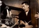 10046■映画　スチール写真 ■王将　三国連太郎　村田英雄　勝新太郎 15cm×11cm　
