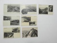 2000099●戦前　絵葉書●日本アルプス　大槍小屋 16枚 袋つき 袋落書き