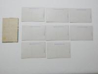 2000102●戦前　絵葉書●伊吹山勝景 8枚 服とつき 若き登山者の群 頂上石室 頂上日本武尊石像 御来光 高象気流観測所 杓余の森 頂上弥勒堂　お花畑 伊吹山 15.7.21印　