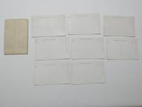 2000109●戦前　絵葉書●木曽　駒ヶ岳　絵葉書 8枚　袋つき 三の澤岳　南駒ヶ岳 駒石　木曽駒ヶ岳　天狗岩 頂上本社　山姥の床　