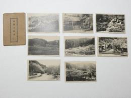 2000116●戦前　絵葉書●金熊寺梅渓 8枚 袋つき 州金熊寺　信達神社 ノ一ベ瀧 奥の千本(梅のトンネル)　奥の千本 中の千本 一目千本 観音堂 妙川奇勝