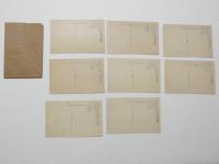 2000116●戦前　絵葉書●金熊寺梅渓 8枚 袋つき 州金熊寺　信達神社 ノ一ベ瀧 奥の千本(梅のトンネル)　奥の千本 中の千本 一目千本 観音堂 妙川奇勝