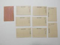 2000121●戦前　絵葉書●長門峡絵葉書 8枚　袋つき 丁字川　第一断魚渓及紅葉橋　暗り淵同浅道 高嶋洞道附近の景　