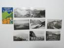 2000154●戦前　絵葉書●富士山頂上 8枚 2連続パノラマあり 袋つき