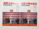 100186■映画 チラシ■唐獅子株式会社　横山やすし、甲斐智枝美、桑名正博、丹波哲郎、佳那晃子、風祭ゆき 2枚