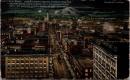 1002256■戦前 絵葉書■seattle at night looking down second avenue from the 建物 鉄道 路面電車 ちんちん電車