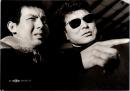 10177■映画　スチール写真 ■現代悪党仁義　宍戸錠・二谷英明・桂小金治・小沢昭一・山本陽子　15.5cm×11cm　