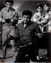 10287■映画　スチール写真 ■紅の銃帯　宍戸錠 香月美奈子 松原智恵子 青山恭二 内田良平　14cm×11cm ピン穴　裏面多少薄い赤色付着
