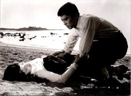 10342■映画　スチール写真 ■打倒（ノック・ダウン）赤木圭一郎　二谷英明　稲垣美穂子　和田悦子　岡田真澄 15.5cm×11cm　ピン穴　