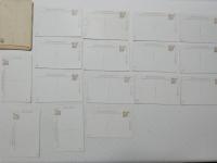 2000160●戦前　絵葉書●朝鮮風俗全集 16枚 袋付　アアク キムチ 妓生の舞 花嫁　　ナルペー　洗濯 シルをネギる 子守と子供　木材 バガチル タール 占い師 チェンナル　チェーピン ノルテーギー チャンギー 袋付