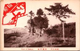 1002357■戦前 絵葉書■箱根名所　旧関所趾　大正・明治期 箱根印