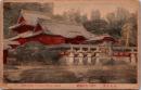 1002367■戦前 絵葉書■東京名所 芝増上寺御霊廟 手彩色