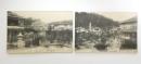 1002477■戦前 絵葉書■広島 安藝竹原　的場花壇 其一＋其の二 2枚 明治・大正期　