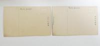 1002477■戦前 絵葉書■広島 安藝竹原　的場花壇 其一＋其の二 2枚 明治・大正期　