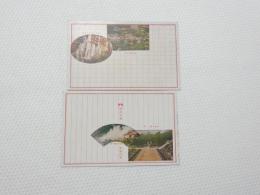 2000175●戦前　絵葉書●箱根湯本全景 箱根本湯 強羅公園 大湧谷閣魔の台　2枚