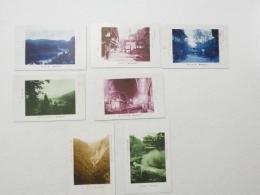 2000194●戦前　絵葉書●山之内温泉　安代大湯+湯田中温泉 夜景+琵琶池+地獄谷噴湯+角間温泉 7枚