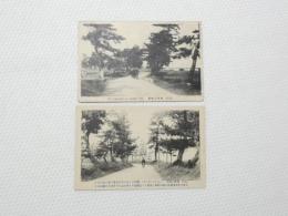 2000197●戦前　絵葉書●近江 栗津之晴嵐 2枚