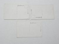 2000205●戦前　絵葉書●近江 瀬田の夕照 矢橋の帰帆 唐崎の夜雨 3枚 琵琶湖遊覧紀念印