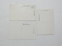 2000230●戦前　絵葉書●京都 嵐山  保津川落合橋 嵐山渡月橋附近の桜+嵐山鳥ヶ淵の桜 3枚