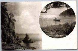 1002492■戦前 絵葉書■国立公園出崎　田ノ浦海水浴場附近 エンタイア