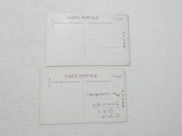 2000243●戦前　絵葉書●木曽川　日本ライン 2枚 1枚裏面書込み