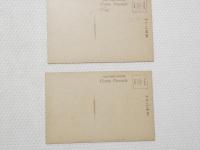 2000252●戦前　絵葉書●福博名所　官幣大社筥崎宮汐井道+日蓮上人銅像 2枚