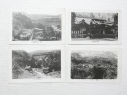 2000255●戦前　絵葉書●箱根 權現神社 宮の下全景 出山の鉄橋　芦の湯温泉全景　4枚