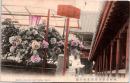 1002533■戦前 絵葉書■大和長谷寺廻廊及牡丹園　手彩色　エンタイア