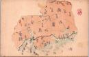 1002564■戦前 絵葉書■大正・明治期　広島県 地図　線路図  裏面書込み　