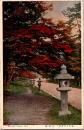 1002766■戦前 絵葉書■（近江日吉神社）石燈籠