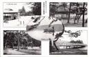 1002870■戦前 絵葉書■ 昭和10年（1935年）5月28日 舞鶴要塞司令部検閲済　天橋立傘松公園入口　天橋立公園内御便殿　天橋立公園海岸　橋天大珠文立橋天　