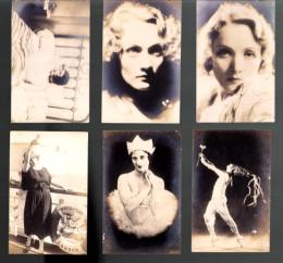 （絵葉書と写真）女性の絵葉書と写真　6枚一括　