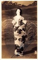 （写真）夏川静枝　-サイン入り-