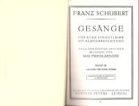 （楽譜・原書）SCHUBERT ALBUM BANDⅢ　-Sopran oder Tenor-（シューベルト・アルバムⅢ　-ソプラノまたはテノール-）