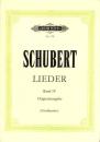 （楽譜・原書）SCHUBERT LIEDER BandⅣ　-Originalausgabe-（シューベルト歌曲集Ⅳ　-元版-）